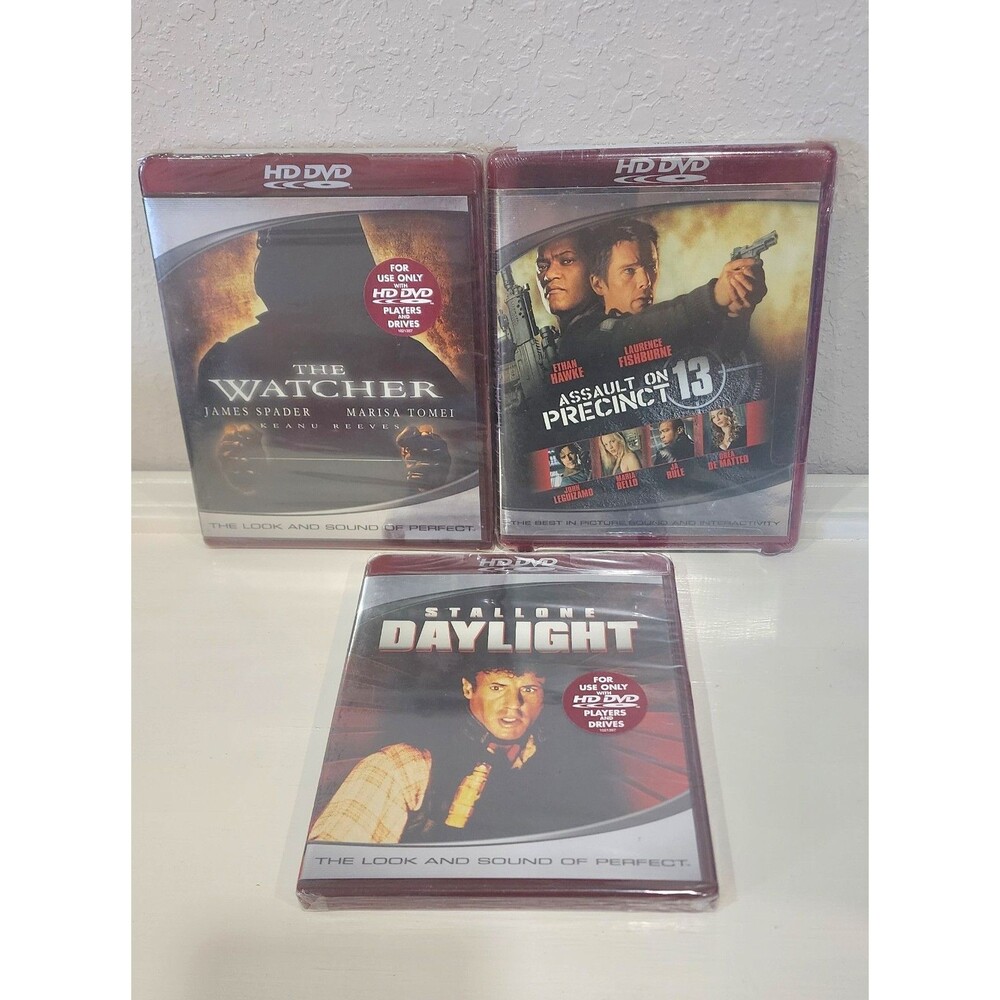 Lot of 3 Assault on Precinct 13 - Daylight- The Watcher (HD DVD)  New